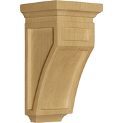 Osborne Wood Products 6 x 3 x 2 3/4 Carpi Mission Corbel in Rubberwood (paintgrad 8008RW